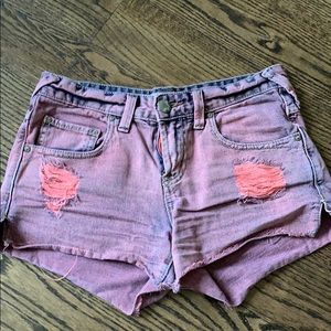 red free people jean shorts!